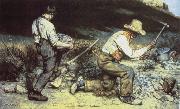 Gustave Courbet Quarrying oil painting artist